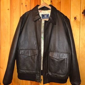 Cockpit USA Leather Bomber Jacket